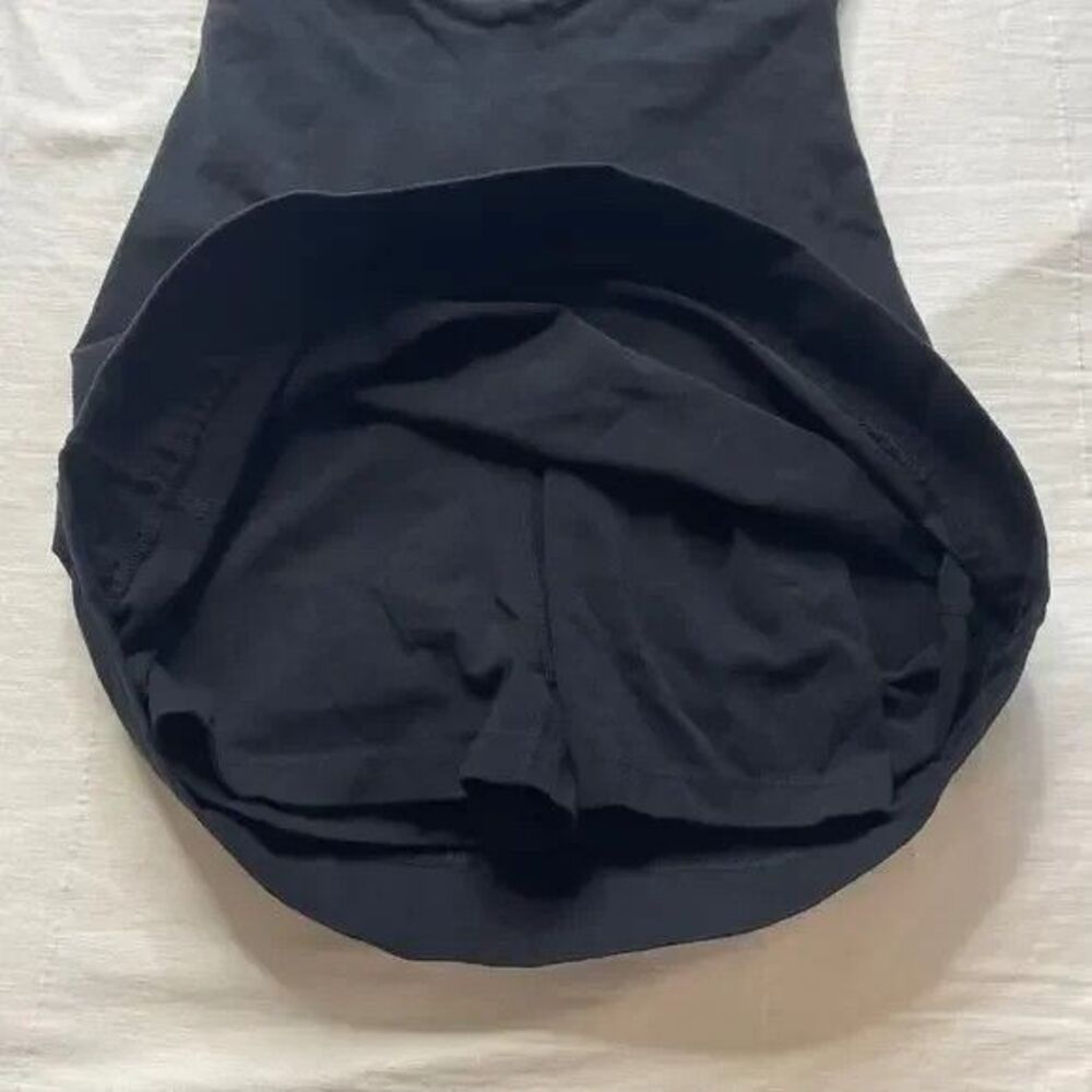MATE the Label Organic Stretch Tennis Dress Jet Black SZ L NWOT RARE! - Picture 4 of 4